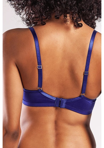 Melonika Golshan Garland Big Size Plunge Bra, Saks Mavi Konforlu Ve Şık Sütyen Çok Renkli