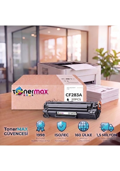 Hp Laserjet Pro M127fn Uyumlu.  Toner Çipli Cf283a 20'li 1.500 Sayfa
