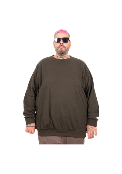 Mode Xl Erkek Interlok Sweat Bıs.yaka Basıc U22465 Siyah