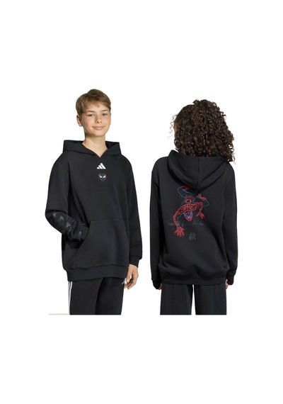 Adidas Çocuk Sweatshirt Adıdas Marvel Spıder-man Hooded Sweat Kg6130 Siyah