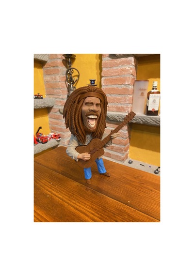 Bob Marley Figür 20cm-3d Baskı-kolleksiyonluk Biblo