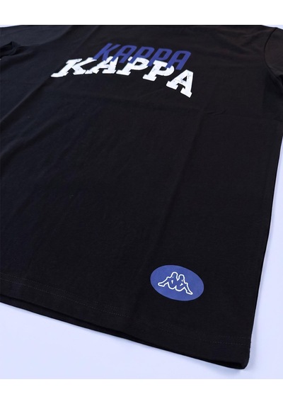 Kappa Logo İxtal Tur Erkek Siyah Regular Tişört