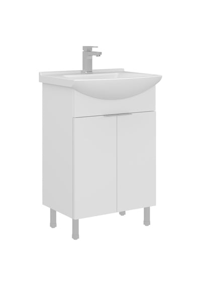 Orka Purus 55 Cm Parlak Beyaz Ayna Dolaplı Banyo Dolabı Takım Ayaklı Beyaz Orka Purus 55 Cm Parlak Beyaz Ayna Dolaplı Banyo Dolabı Takım Ayaklı Beyaz