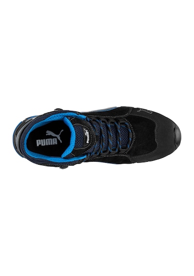 Puma Safety Rio Mid Alüminyum Burunlu Ayakkabısı S3 Src Siyah - Mavi