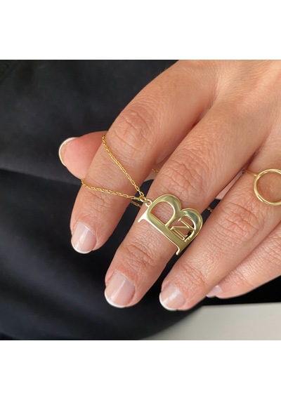 Simurg Jewellery Gümüş Tasarım Harfli Kolye