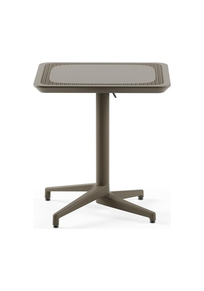 Haz Katlanır Polipropilen Masa 70x70 Cm - Bahçe, Balkon, Kafe, Restoran, Dış Mekan İçin Vizon Diğer