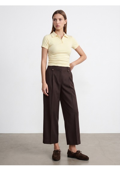 Dilvin 32614 Polo Yaka Top-açık Sarı