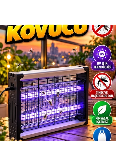 Taşınabilir Askılı Uv Elektrikli Sinek Öldürücü Haşere Lambası