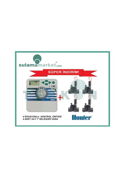 Hunter Xcore Xc-401 Kontrol Ünitesi Ve Pgv100 Selenoid Vana Seti