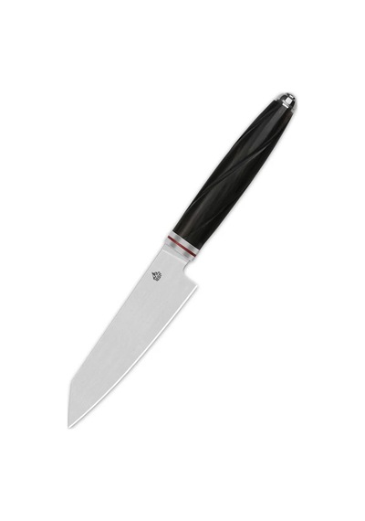 Qsp Mutfak Bıçağı Kiritsuke Abanoz Ağacı Sap 14c28n Çelik Mulan Serisi Soyma Bıçağı Qs-kk-005a Kum