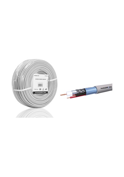 50 Mm Ölçülü Cctv Kablo Mini Coax Eco Cca 2x0. 100 M Gri 100