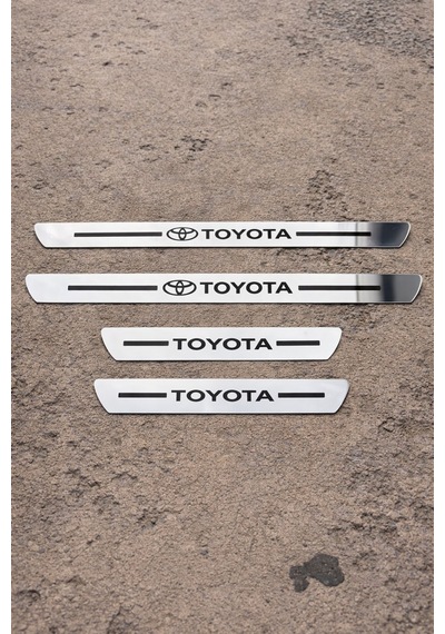 Toyota Nikelaj Krom Plastik 4 Parça Kapı Eşik Seti