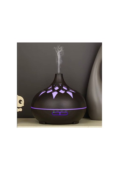Aroma Difüzör Gece Işığı 7 Led Desenli Nemlendirici Kumandalı Buhar Makinesi 550 Ml Çok Renkli 88998066