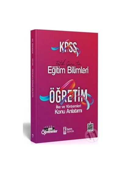 İsem Yayınları 2021 KPSS Eğitim Bilimleri Öğretim İlke ve