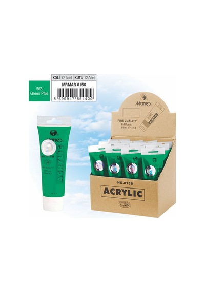 Maries Akrilik Boya 75 Ml Yeşil Pale 815-503 Çok Renkli