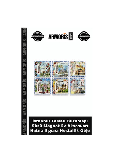 İstanbul Temalı Buzdolapı Süsü Magnet Ev Aksesuarı Hatıra Eşyası Nostaljik Obje