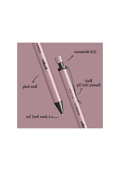 Pudra Renkli 0.7 Mm Metal Versatil Kalem, Scrikss Office
