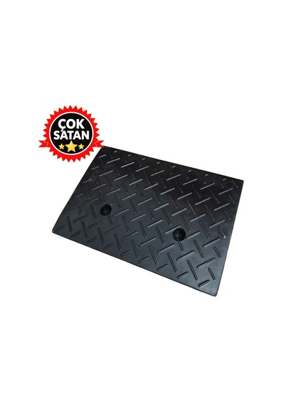 Kauçuk Rampa 10 Cm, Engelli Aracı Rampası, Kaldırım Rampası 48 X 33 X 10 Cm