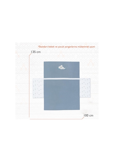 Gezenbebe Hero Nakışlı Bebek Ve Çocuk Yorgan Kılıfı 100x135