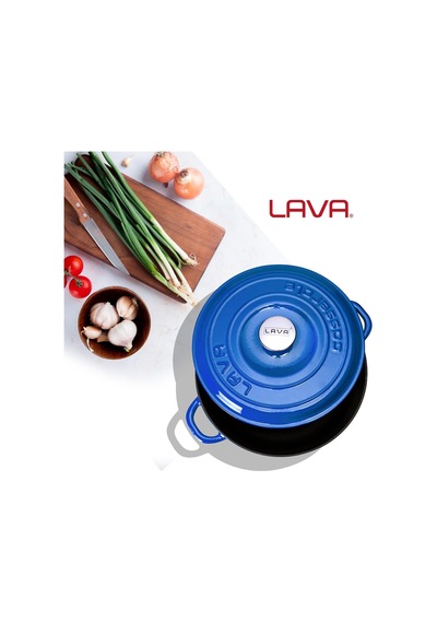 Döküm Yuvarlak Çok Amaçlı Yayvan Tencere New Heritage Serisi Çap Ø 28cm. Mavi Belirtilmemiş