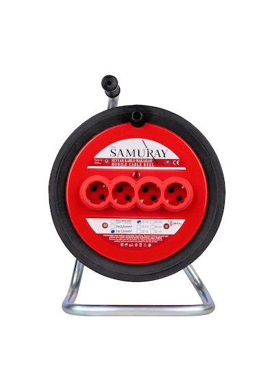 Seyyar Makaralı Uzatma Kablosu 3x2,5mm 20mt - 32520 1