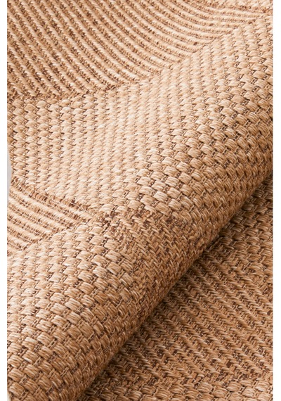 Doğal Jüt Görünümlü Dokuma Kilim Modern & İskandinav Desen Bej Bej
