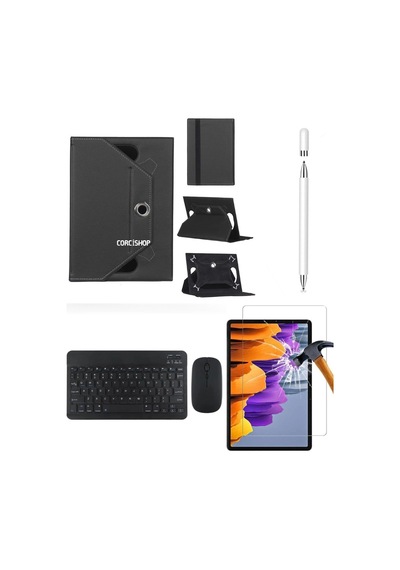 Huawei Matepad Se 11 İnç 2024 Uyumlu 4in1 Set Klavye Mouse Kılıf Kalem Ekran Koruyucu