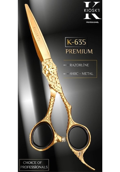 Kioski Profesyonel Premium Lüks Makas 440-c 6 Numara K-635
