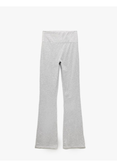 Koton Yüksek Bel Slim Fit İspanyol Paça Eşofman Altı Gri Melanj 5sak40063nk GRİ MELANJ Koton Yüksek Bel Slim Fit İspanyol Paça Eşofman Altı Gri Melanj 5sak40063nk GRİ MELANJ