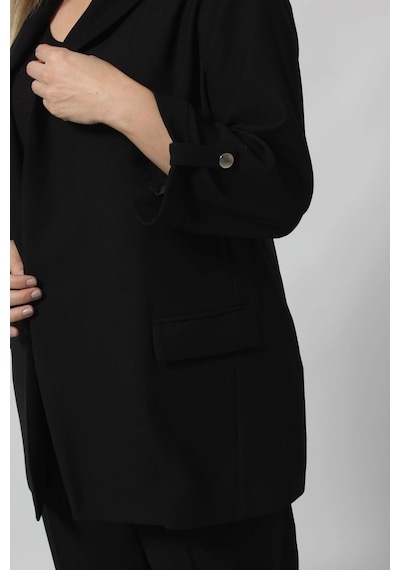 Moda Berray Şık Blazer Ceket Ve Pantolon Takım Siyah