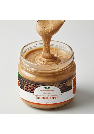 Fındık Ezmesi 400 Gr - Doğal Şekersiz Fındık Ezmesi