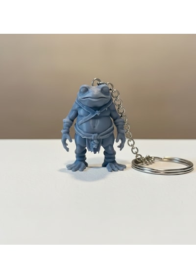 Savaşçı Kurbağa Anahtarlık 2'li Set - 3d Baskı - Pla Malzeme