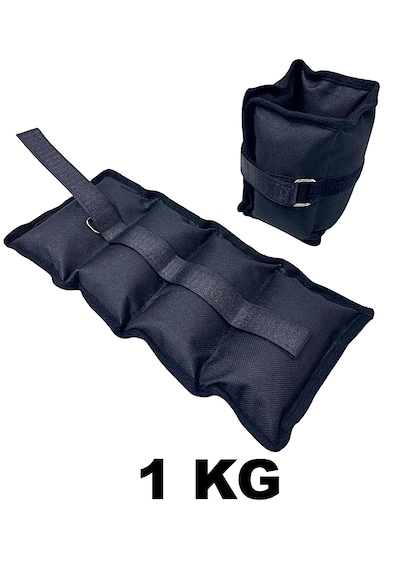 Me&ra Sport 1 Kg X 2 Adet El Ayak Bilek Ağırlık Seti Kum Ağırlık Torbası siyah