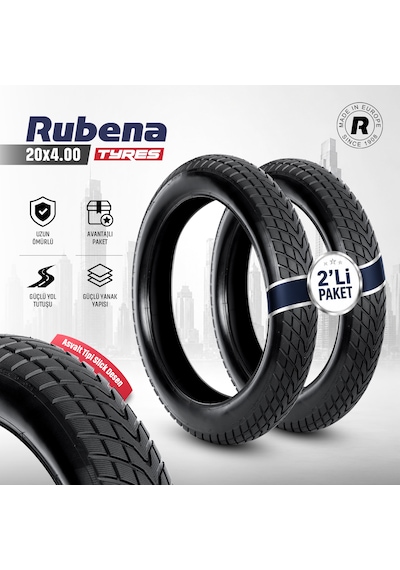 Rubena 20x4.00 Dış Lastik Road 100-406 R29 - 2 Li Set