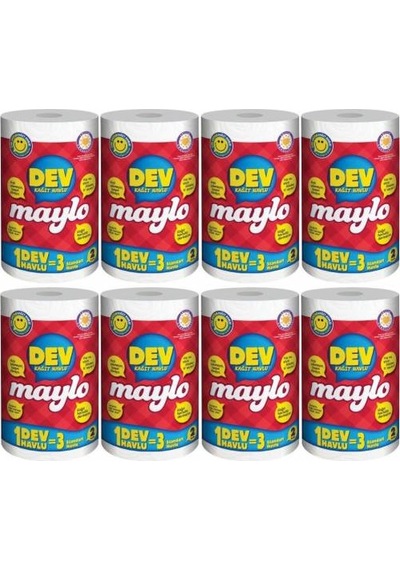 Maylo Dev Rulo Kağıt Havlu 8 Paket