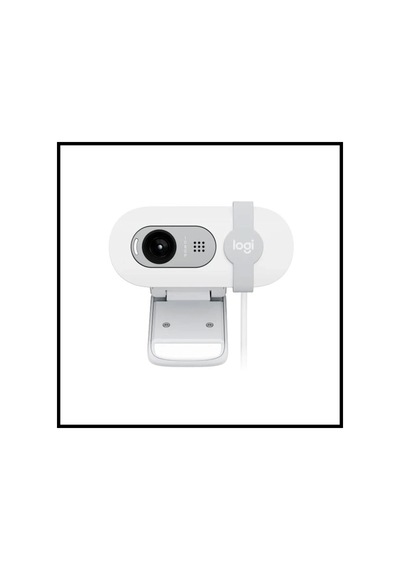 Logıtech 960-001617, Brıo 100 Wcm V-u0072, Full Hd, Dahili Mikrofonlu, Beyaz Webcam