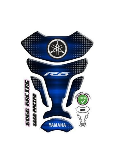 Yamaha R6 Uyumlu Tank Pad 002 Çok Renkli
