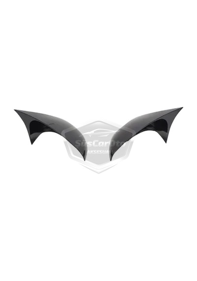 ŞüsCarOto Ford Fiesta 2008-2017 Batman Yarasa Ayna Kapağı Piano Black ABS Plastik (00)