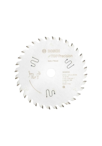 Bosch Best Serisi Hassas Kesim Ahşap için Daire Testere Bıçağı 165*20 mm 32 Diş