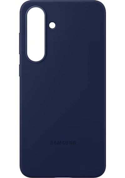 Samsung Uyumlu Galaxy S25 Fe Silikon Kılıf Koyu Mavi Koyu Mavi