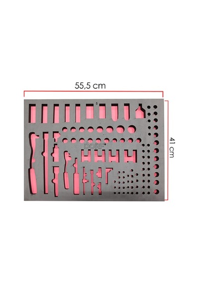 Dorf Takım Boş Eva Organizer Lokma Ve Cırcır Kol Için 110 Adet Bölme 55,5cm X 41 Cm