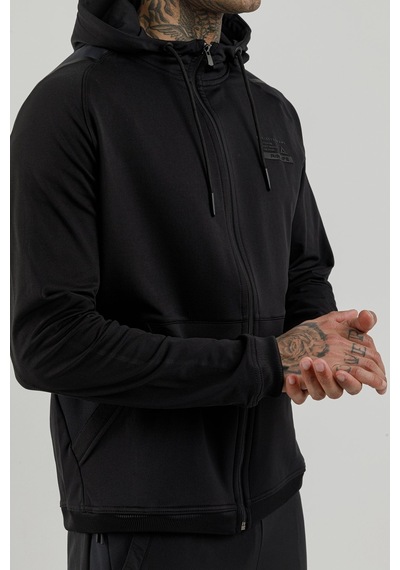 Airlife Stronger High Rsi 5 7 Tam Boy Fermuarlı Erkek Kapüşonlu Sweatshirt Siyah