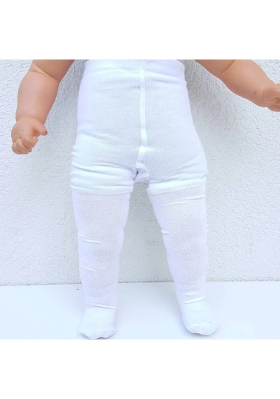 Bebegen Beyaz Bebek Külotlu Çorap Çok Renkli