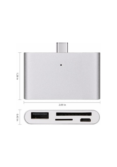 Store Type C Usb 3.1 Kart Okuyucu Sd Microsd Tf Hub All İn Çevirici Dönüştürücü Adaptör