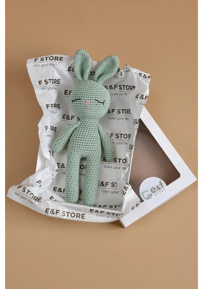 E&f Store Amigurumi Oyuncak - Yeşil Tavşan