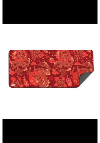 Hawk Red Dragon 90x40 Mouse Pad