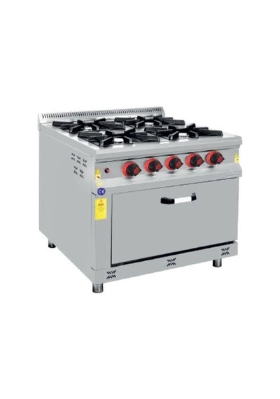 Csa İnox Karacasan Endüstriyel 4+1 Lpg Tüplü 4 Lü Kuzine Ocak