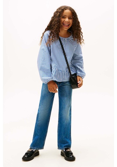 Tommy Hilfiger Kız Çocuk Kot Pantolon Kg0kg08965 Mavi