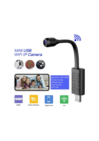 Kamera V380 Wifi ile 7/24 Uzaktan İzleme Powerbank Kullanım