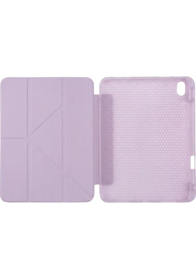 Ps Apple Uyumlu iPad A16 / 10.9 10. Nesil Tri Folding Standlı Kılıf - Lila Kapaklı Kılıf